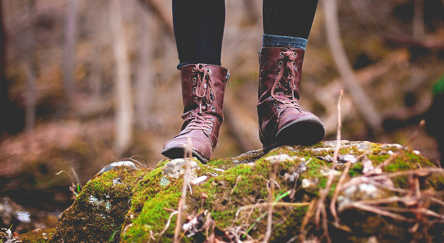 Hiker in Muir Woods