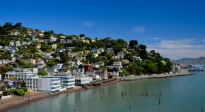 View of Waterfront Town of Sausalito